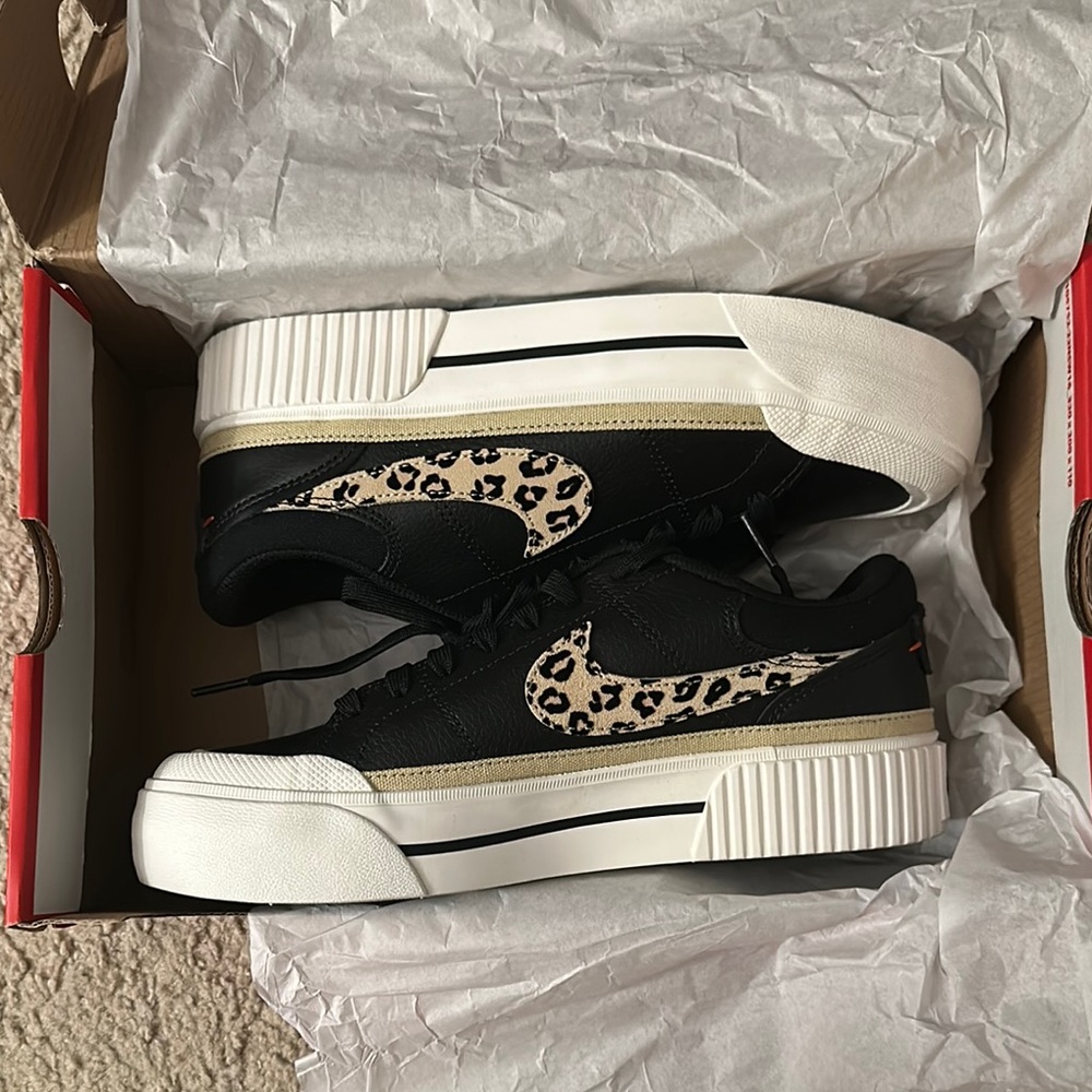 Nike Court Legacy Lift Sneakers with Animal Print - Picture 5 of 7